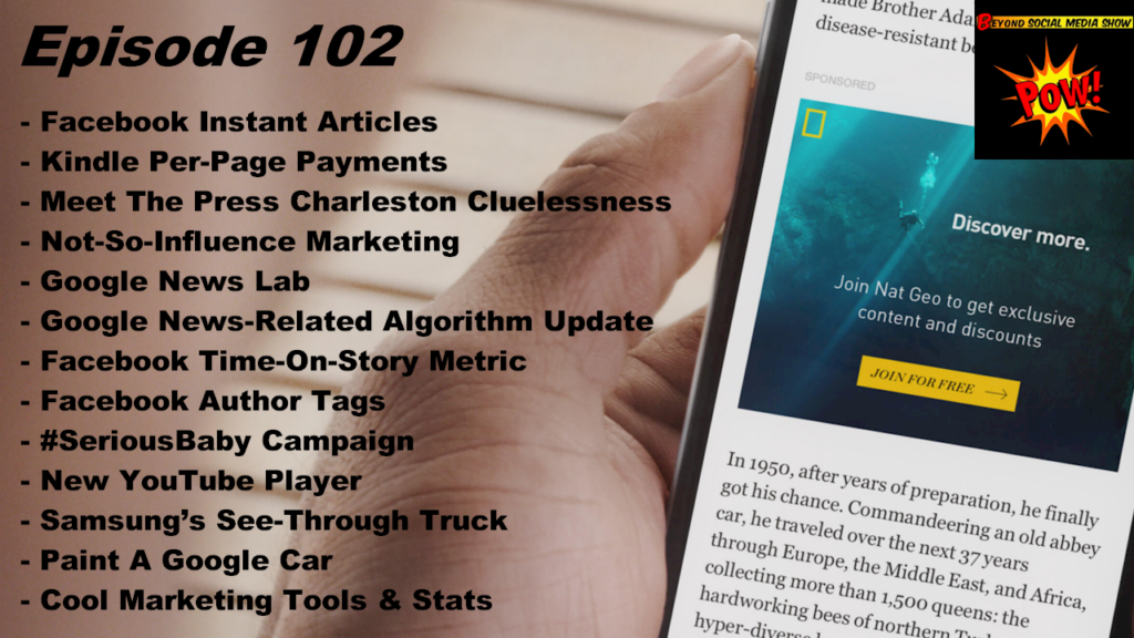 Beyond Social Media - Facebook Instant Articles - Episode 102