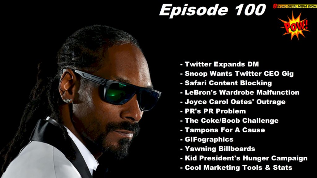 Beyond Social Media - Snoop Dogg For Twitter CEO - Episode 100