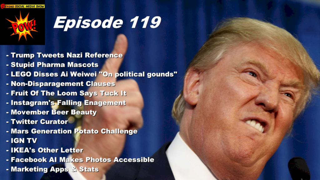 Beyond Social Media - Donald Trump Tweets Nazi Reference - Episode 119