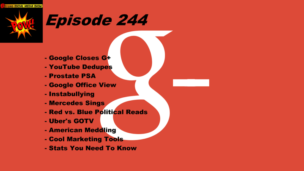 Beyond Social Media - Google Closes Google Plus - Episode 244