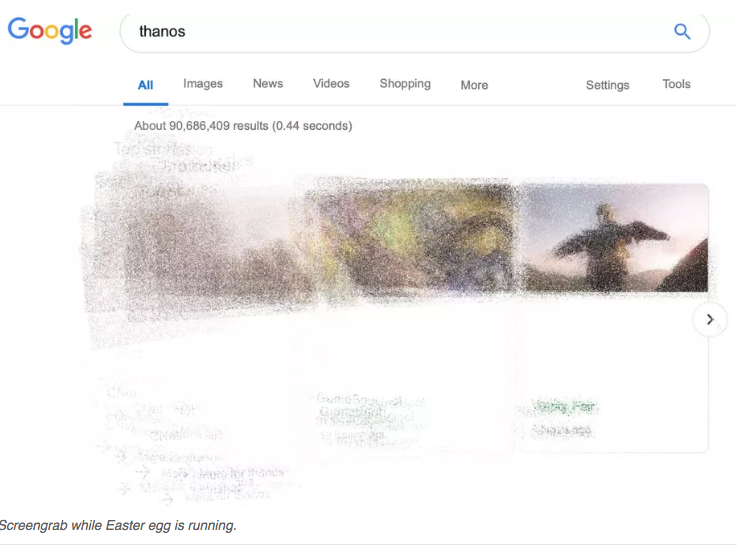 Google "Thanos" Easter Egg