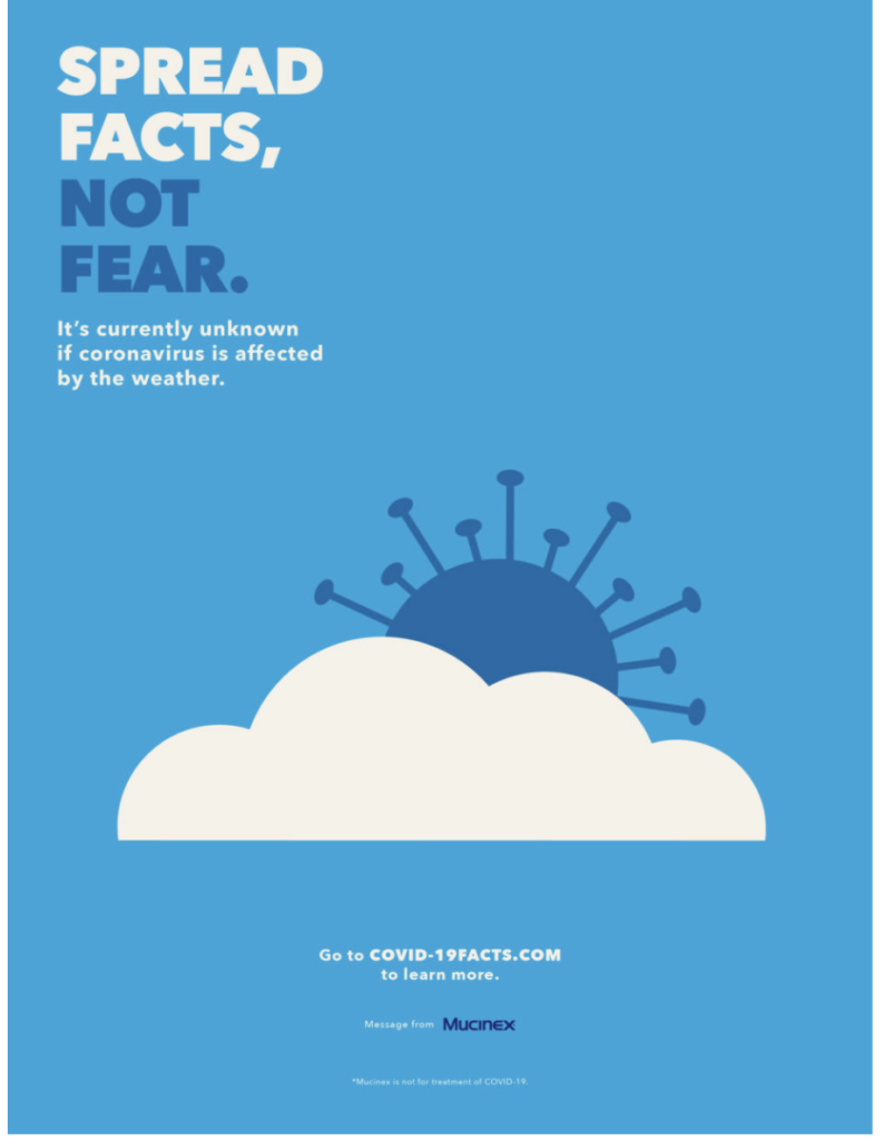 Mucinex "Spread Facts, Not Fear" campaign