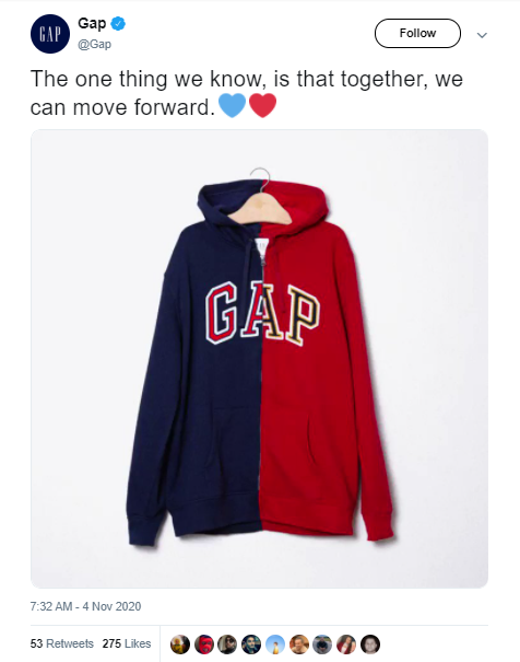 The Gap's Deleted Tweet