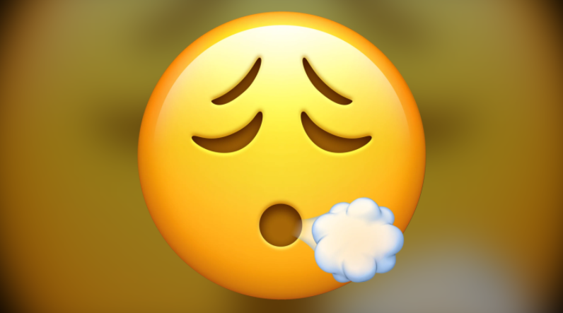 Face Exhaling Emoji