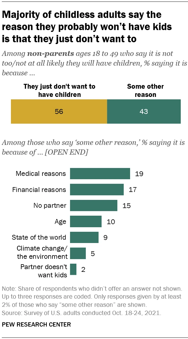Chart: Why Childless Adults Don't Want Kids